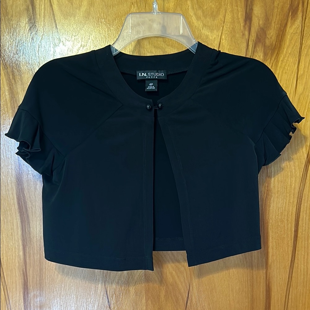 I.N. Studio Women's Black Bolero Jacket